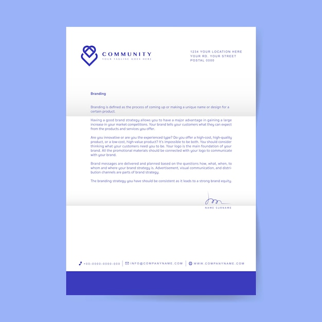 Sample Business Letter With Logo