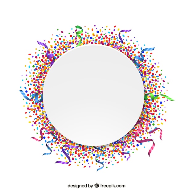 Confetti Frame Clip Art