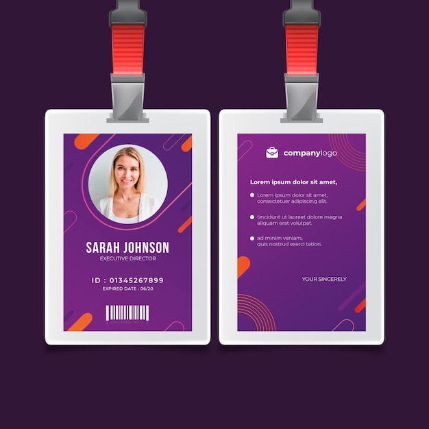 Free Vector | General business id card template