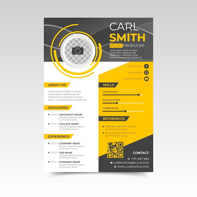 Premium Vector Modern Cv Template Modern Cv Template Creative Cv - Riset