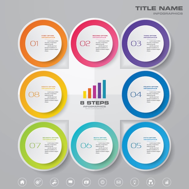 Presentation chart infographic | Premium Vector