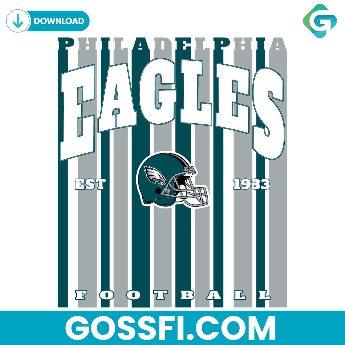 Philadelphia Eagles Football Est 1933 Svg Digital Download - Gossfi.com