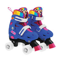 K3 rolschaatsen regenboog - maat 26/29 - donkerblauw