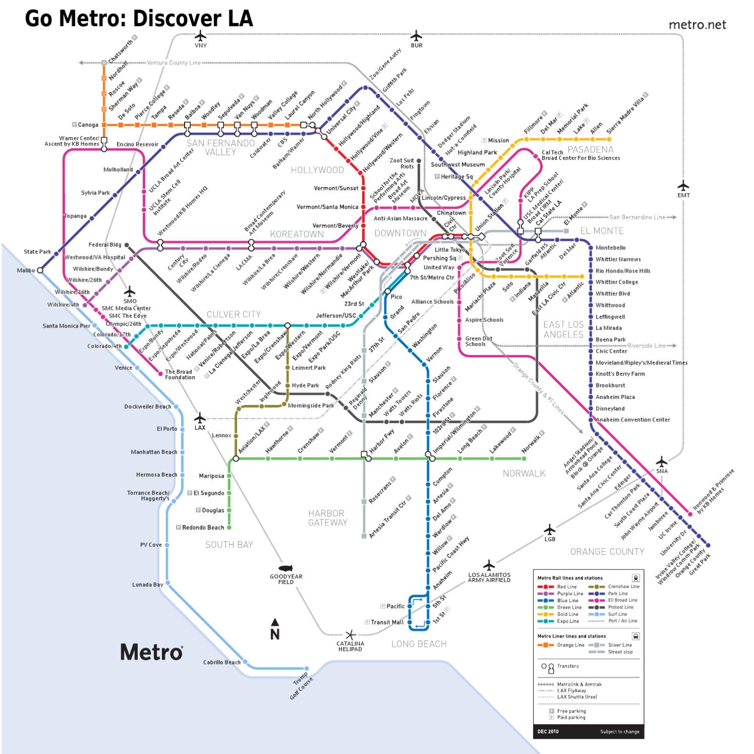 Go Metro: Discover LA Map by wtarch - Issuu