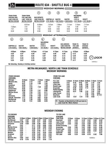 634 Pace Bus Schedule by Rochelle Zell Jewish High School - Issuu