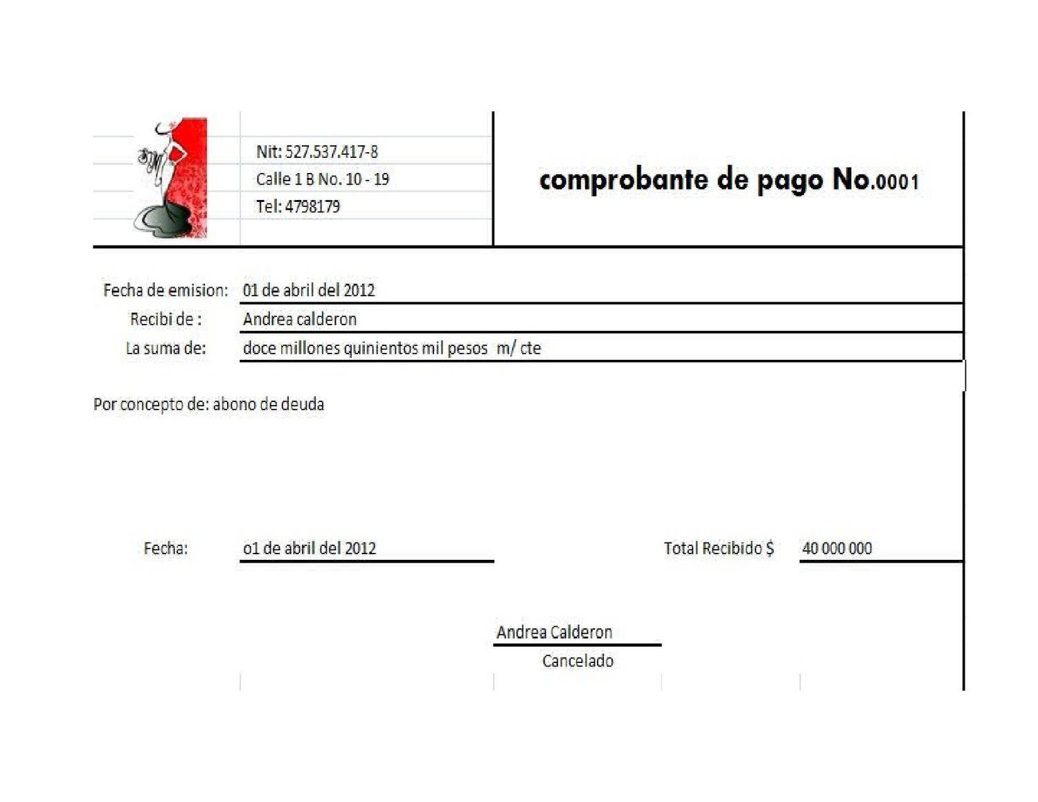 Comprobante de pago by LINA PULIDO - Issuu