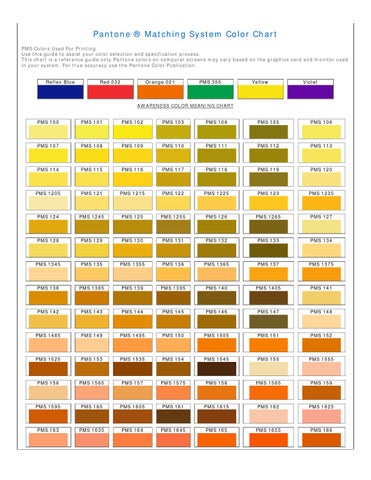 Pantone palette by J&E UMBRELLAS - Issuu