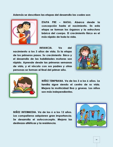 CARTILLA PASO A PASO POR LAS DIFERENTES ETAPAS DEL DESARROLLO DEL NIÑO ...