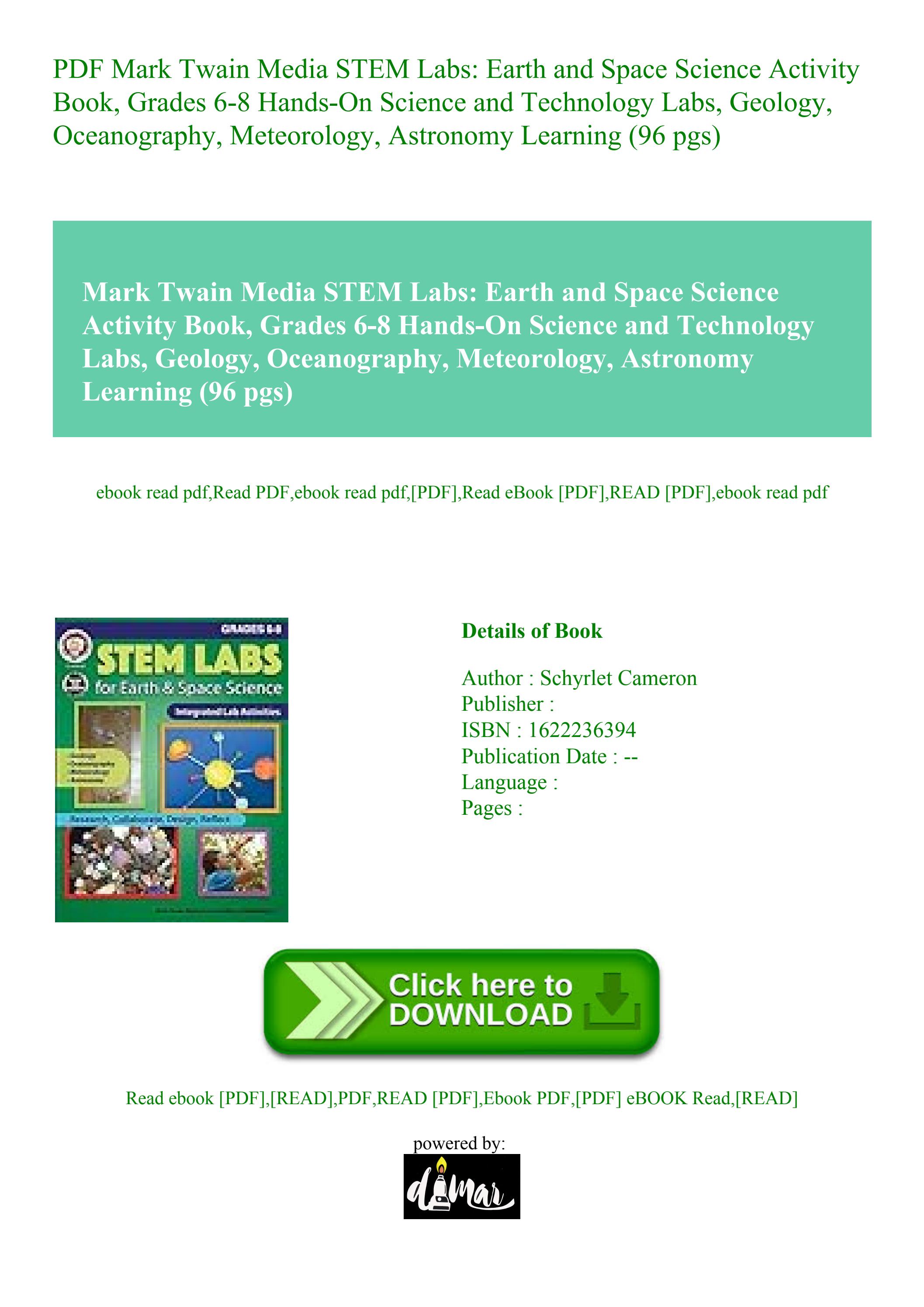 PDF Mark Twain Media STEM Labs Earth and Space Science Activity Book ...