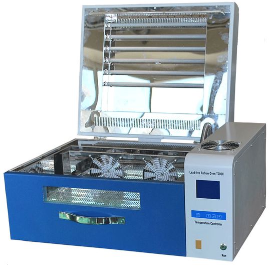 China Desktop Small Reflow Oven / SMT Soldering Oven for R&D T200c ...