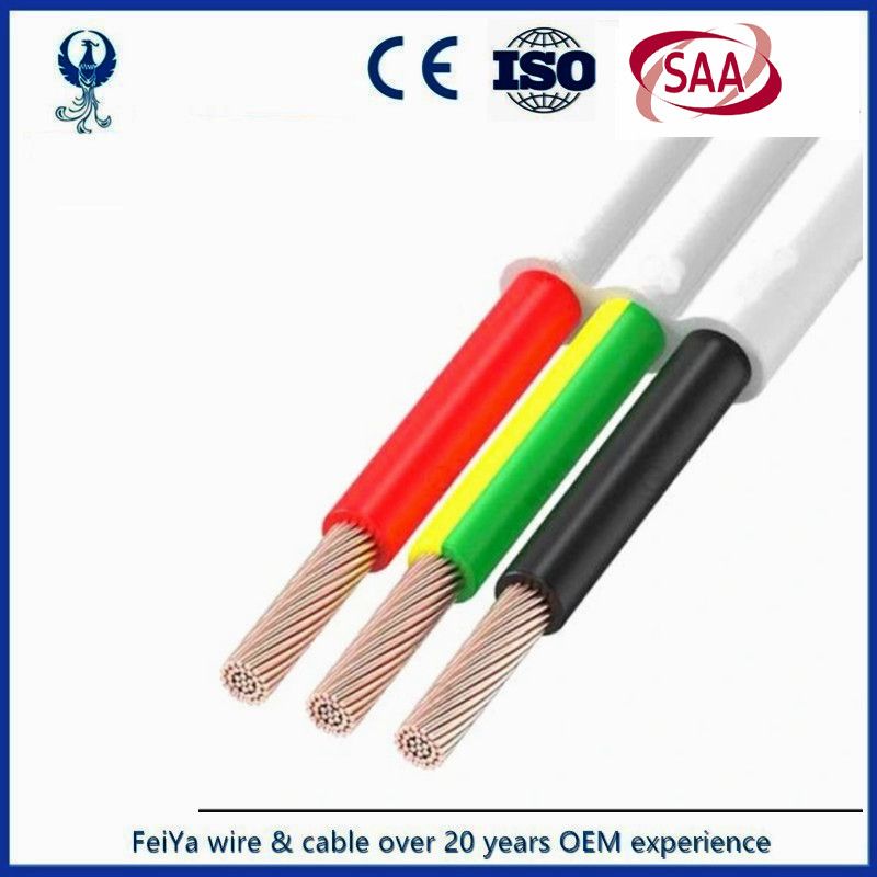 China Supplier Flat TPS Cable 1.5mm 2.5mm 4mm 6mm Twin + Earth Cable ...