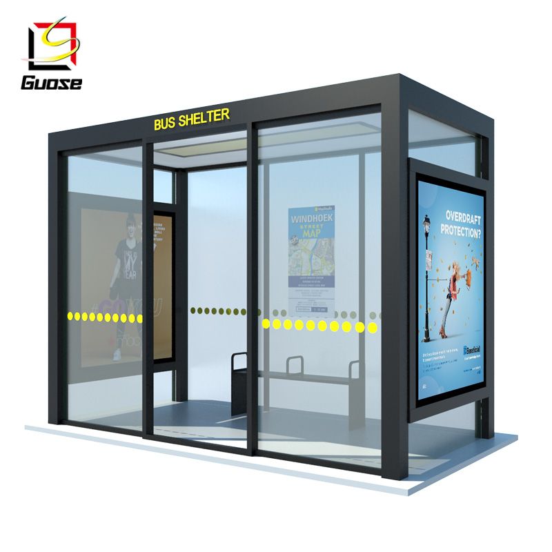 China Modern Bus Shelter Design Bus Stop Advertising Display High ...