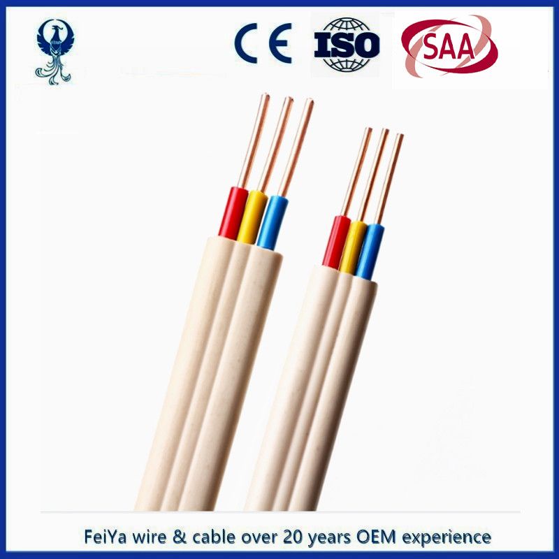 SAA Certificate 2c+E 2*1.5+1.5 Twin and Earth 3c1.5mm 2.5/ 4/6mm Flat ...