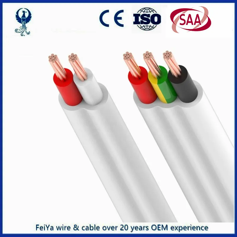 SAA Approved V-90 450/750V Twin & Earth 1.5mm 2.5mm 4mm Flat TPS Cable ...