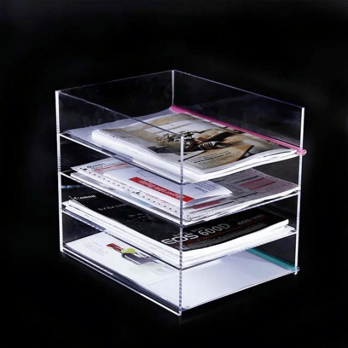 Custom Clear Acrylic A4 Paper Holder Display for Book and Brochure ...