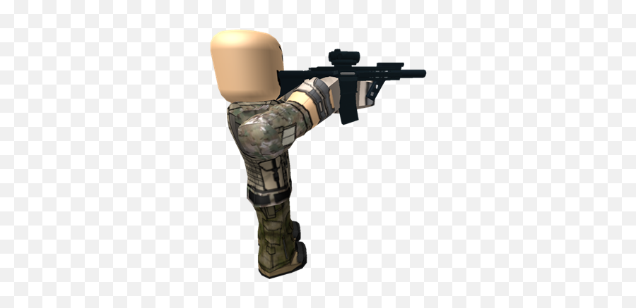 Roblox Avatar Holding Gun