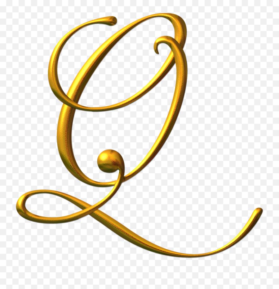 Letter Q Png Image - Gold Letter Q Png,Q Png