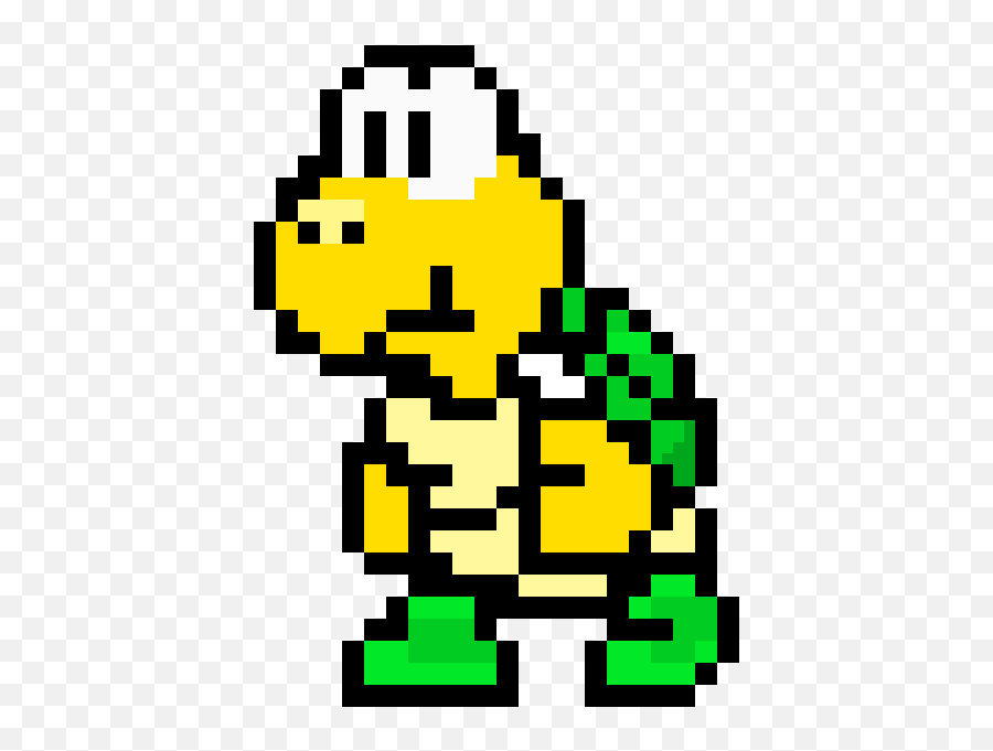 Koopa Troopa - Koopa Mario Pixel Art Png,Koopa Troopa Png