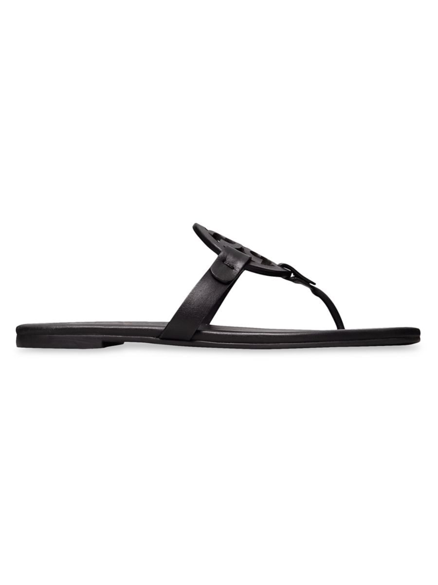 Shop Tory Burch Miller Soft Sandal, Leather | Saks Fifth Avenue