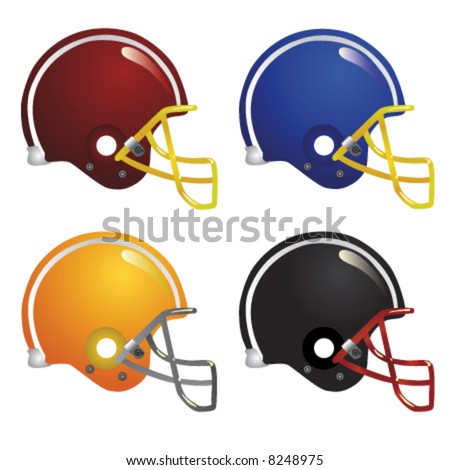 American Football Helmet Vector