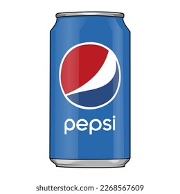 pepsi cola cartoon on white background