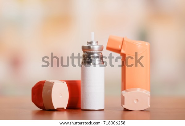 Two Asthma Inhaler Medication Abstract Pink Stock Photo 718006258 ...