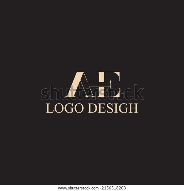 Ae Logo Design Vector Design Stock Vector (Royalty Free) 2156518203 ...