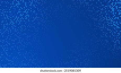 Blue Tech Finanças Finech Fundo Abstract Pixel Pattern. Resumo Business Tech Science Vetor pano de fundo.