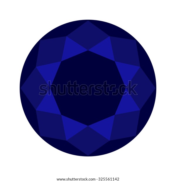 brilliant cut, diamond cut, perfect round\
illustration blue\
sapphire