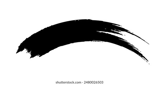 Brush strokes templates, vector grunge paintbrush