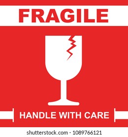 Ready Print Fragile Please Handle Care Stock Vector (Royalty Free ...