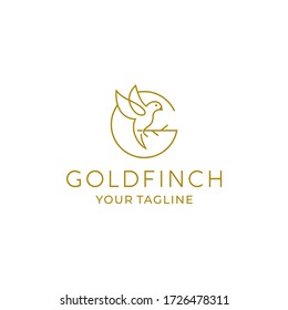 goldfinch logo vector design template 