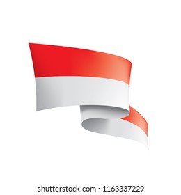 Flag of Indonesia clip art Royalty Free Stock SVG Vector and Clip Art