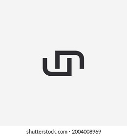 Initial Un Monogram Logo Concept Stock Vector (Royalty Free) 2004008969 ...