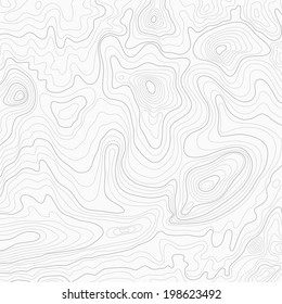 Light topographic topo contour map background, vector illustration