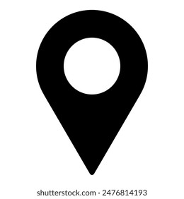 Location or map pin icon symbol. vector illustration