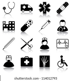 Medical icons - 16 medical related icons.