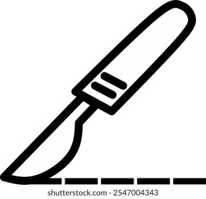 Medical scalpel icon. Hospital surgery knife sign illustration. Fit for medical or hospital web application icon.