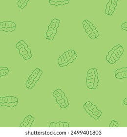 Outline Pickle  Vector Seamless Pattern illustration for Print, Wallpaper, Decoration.