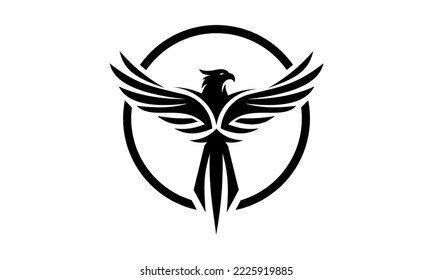 phoenix single color logo template