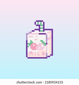 Pixel Art Strawberry Milk Icon 8 Stock Vector (Royalty Free) 2185924153 ...