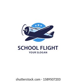 School Flight Logo Inspirationmodern Designvector Illustration Stock ...