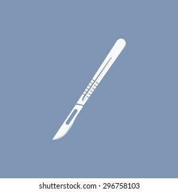 vector illustration of modern icon scalpel