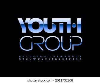 Vector Modern Sign Youth Group Blue Stock Vector (Royalty Free ...