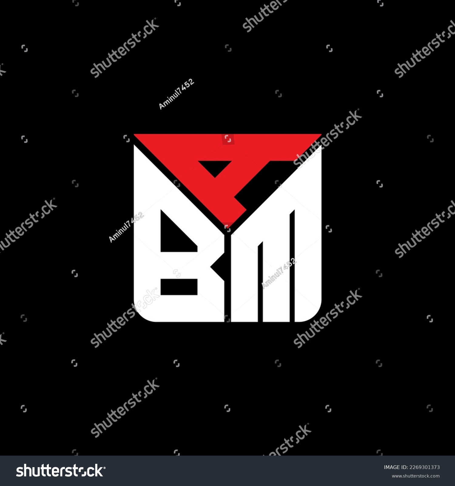 ABM letter logo creative design with vector - Royalty Free Stock Vector ...