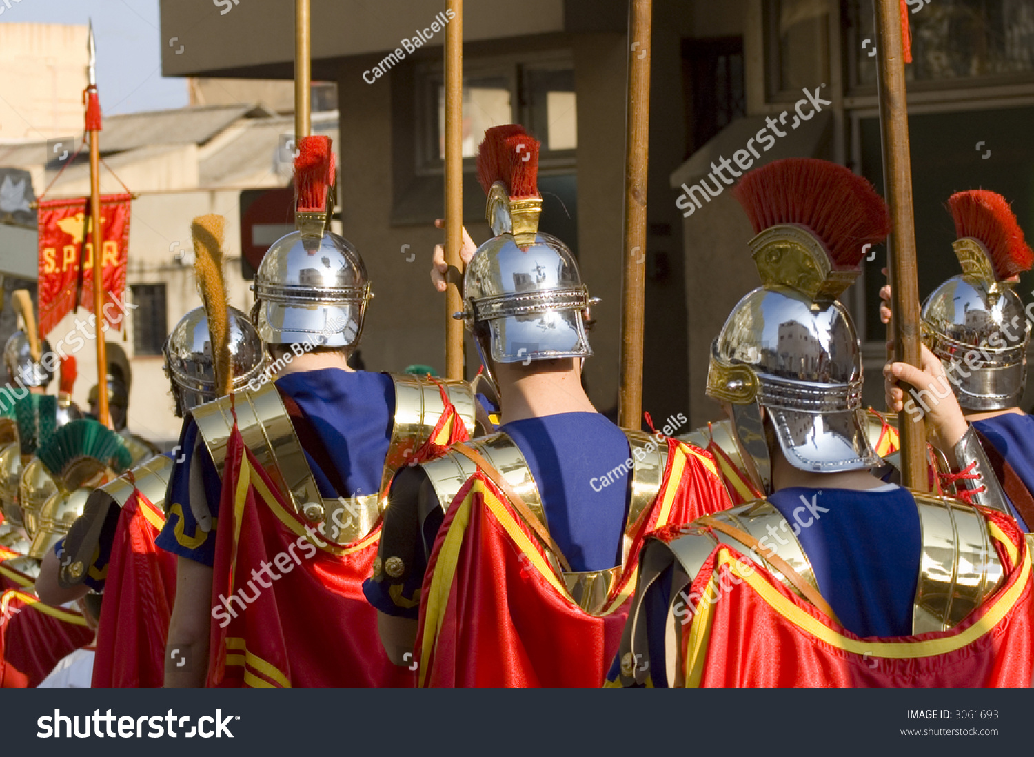 Roman Soldiers Parade Stock Photo 3061693 : Shutterstock