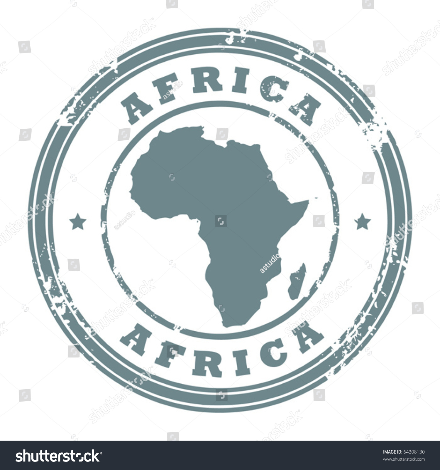 Grunge Rubber Stamp Text Africa Written Stock Vector (Royalty Free ...