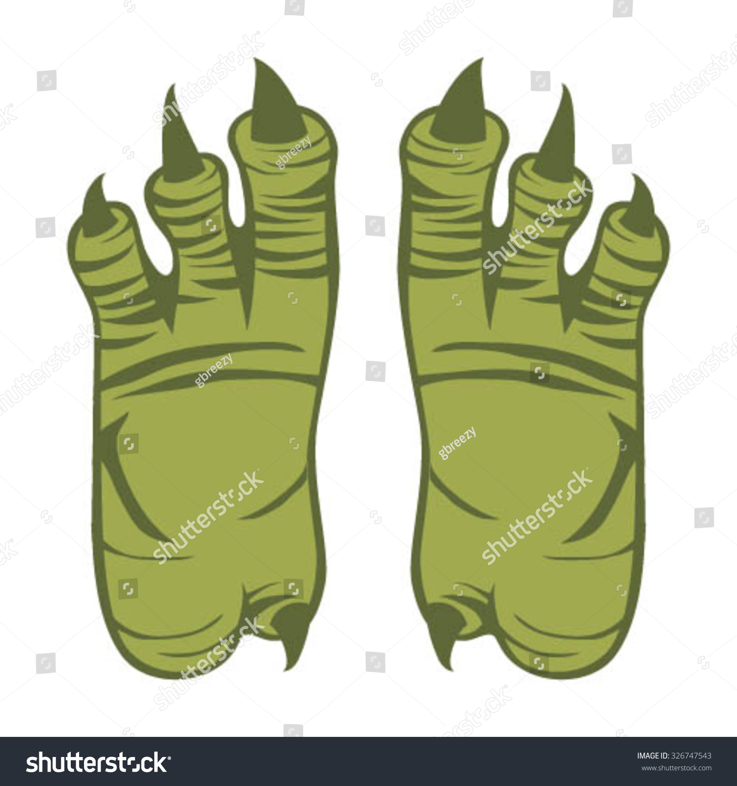 Monster Feet Template