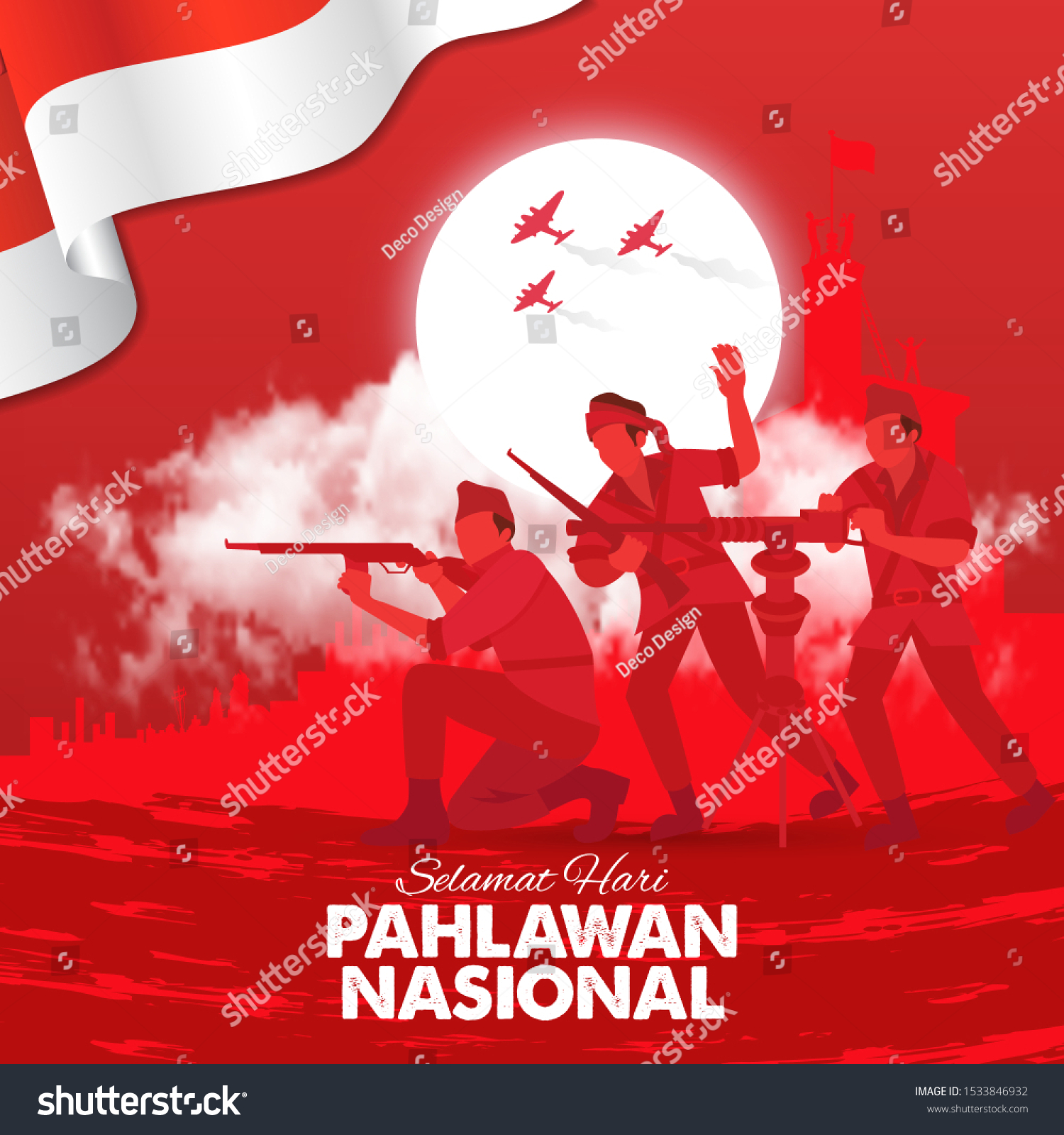 Poster Pahlawan Indonesia – Tulisan