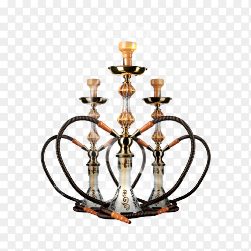 Hookahs isolated on transparent background PNG